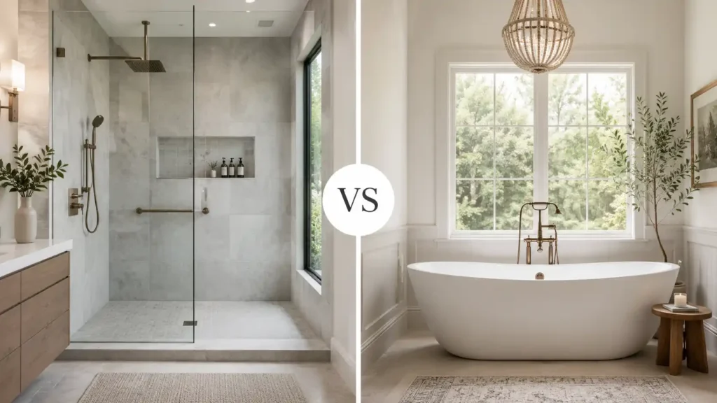 Pros and Cons of Walk-In Showers Versus Bathtubs: Which Choice Fits Your Remodel Better?