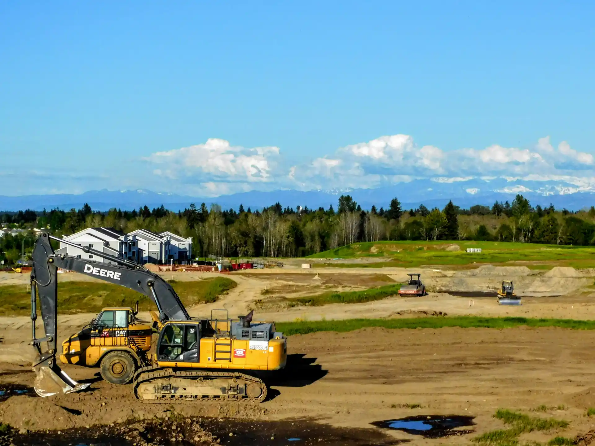 Editorial photograph illustrating "12. Plan Construction Access" in the context of custom home lot due diligence checklist, natural daylight, realistic setting, no text or logos...