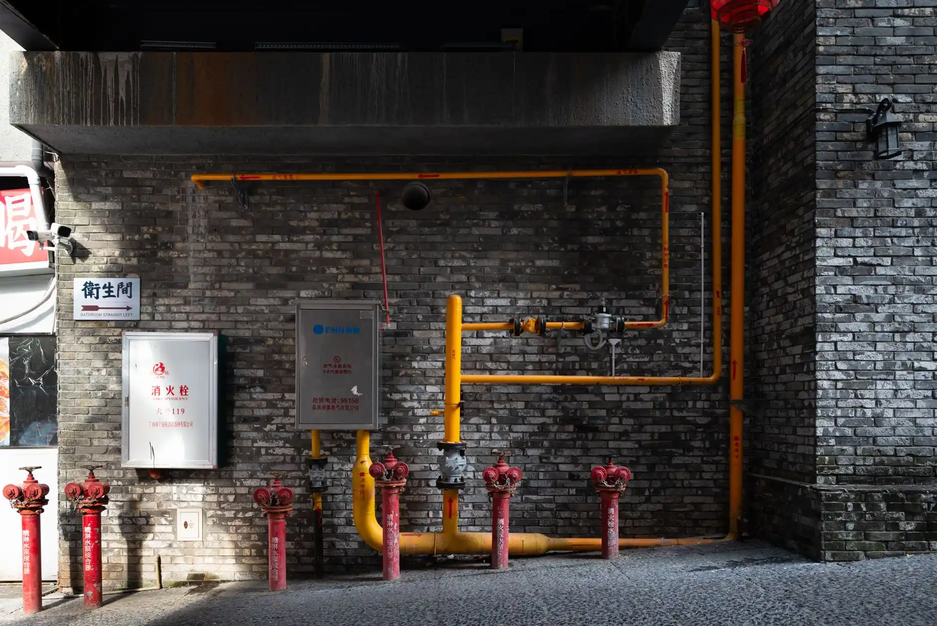 Editorial photograph illustrating "Gas Piping" in the context of kitchen remodel permit Seattle, natural daylight, realistic setting, no text or logos in frame.