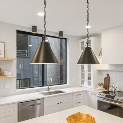 lighting fixtures in kitchen