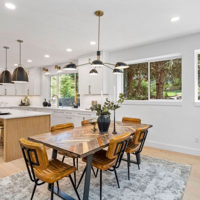kitchen with dining area
